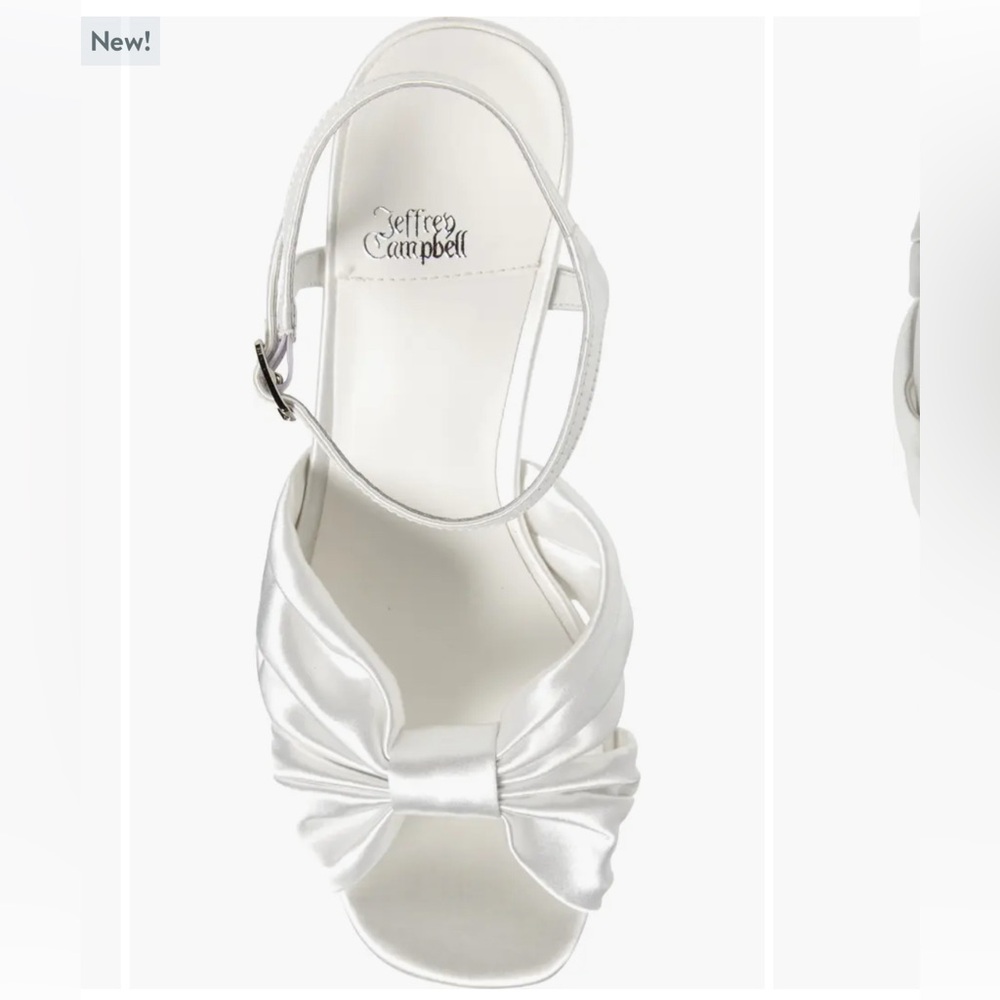 Jeffrey Campbell Dalida Platform Satin Bow Heels